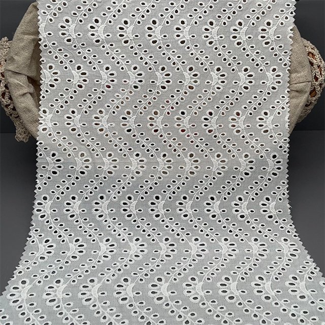 TUTON Top Quality TC Cotton Beaded French Lace Embroidery Fabric For Dress