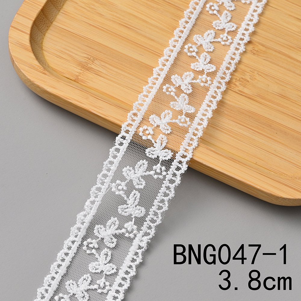 Embroidery White Lace Diy Handmade Materials Clothing Headwear Accessories Gift Box Packaging Textile Accessories