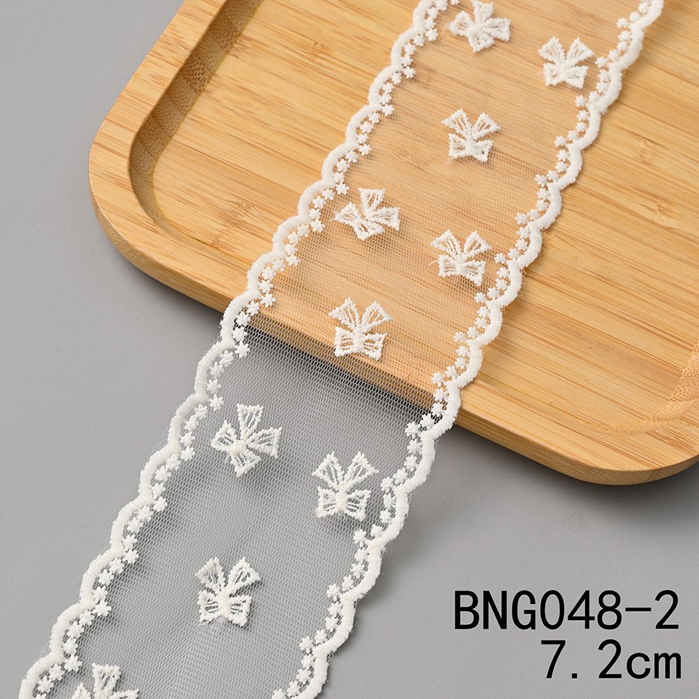 Embroidery White Lace Diy Handmade Materials Clothing Headwear Accessories Gift Box Packaging Textile Accessories