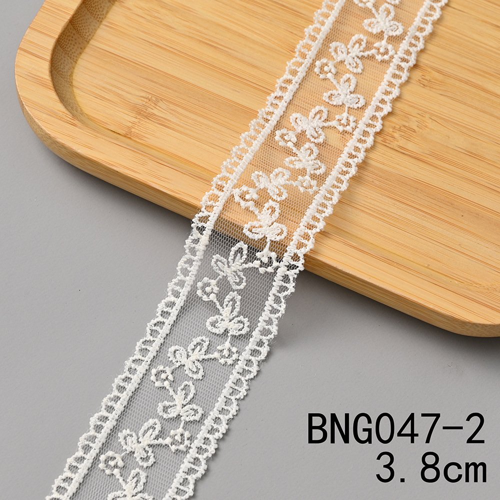 Embroidery White Lace Diy Handmade Materials Clothing Headwear Accessories Gift Box Packaging Textile Accessories