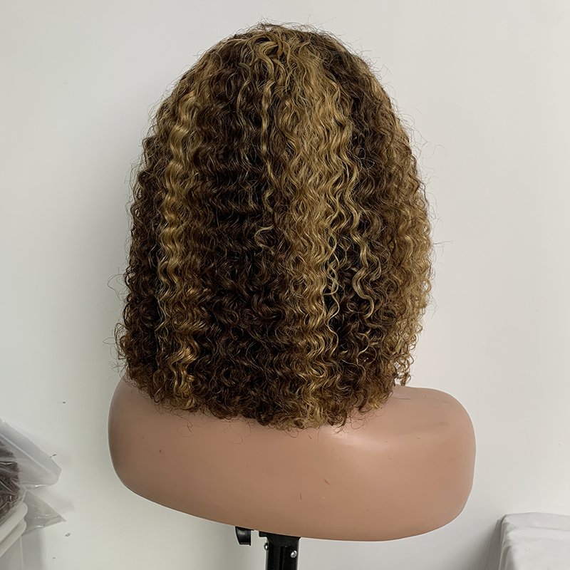 wholesale 13*4 full lace 100% virgin brazilian human hair jerry curly wigs factory in China
