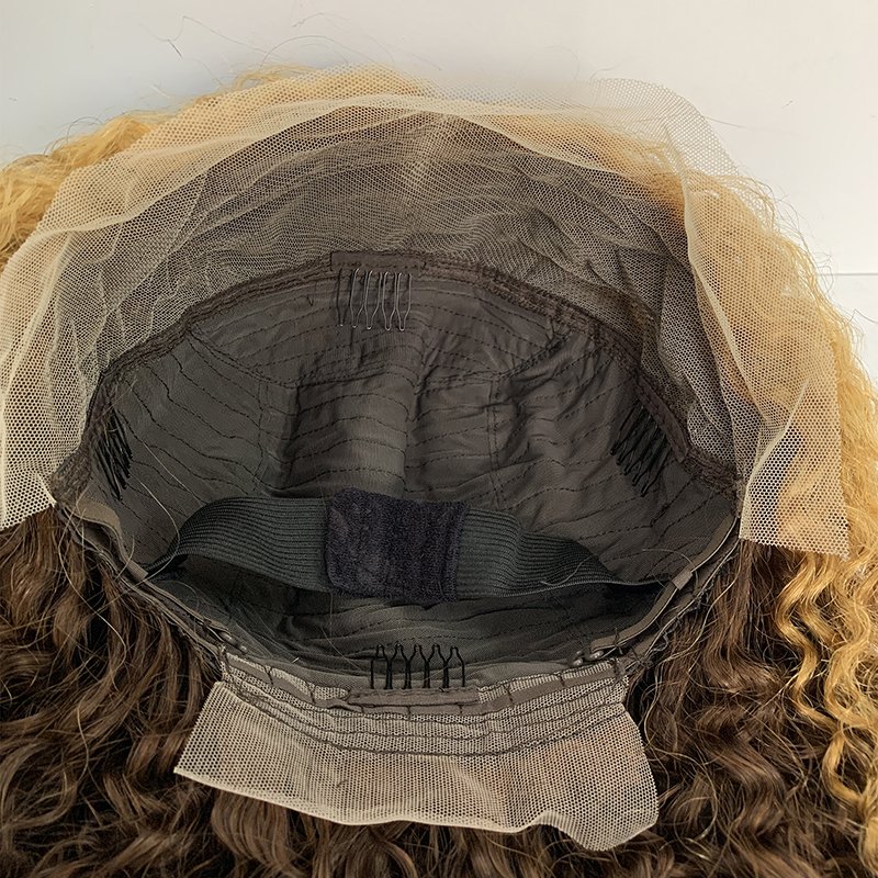 wholesale 13*4 full lace 100% virgin brazilian human hair jerry curly wigs factory in China