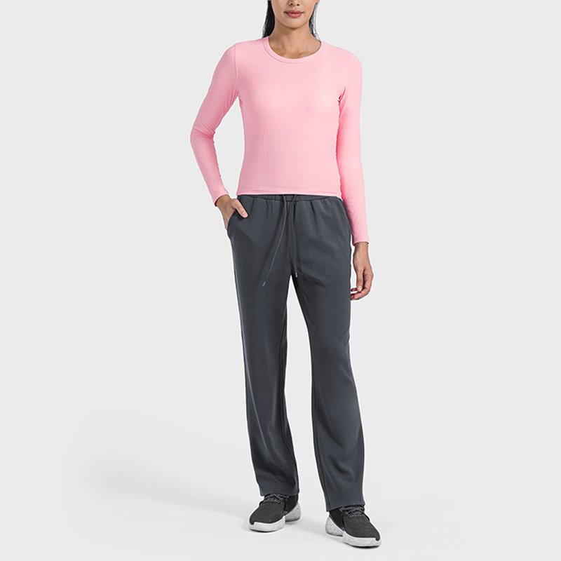 Wear Resistant Not Easily Deformed High Elastic Breathable Finely Pitted Threaded Fabric Skin Friendly Long-Sleeved