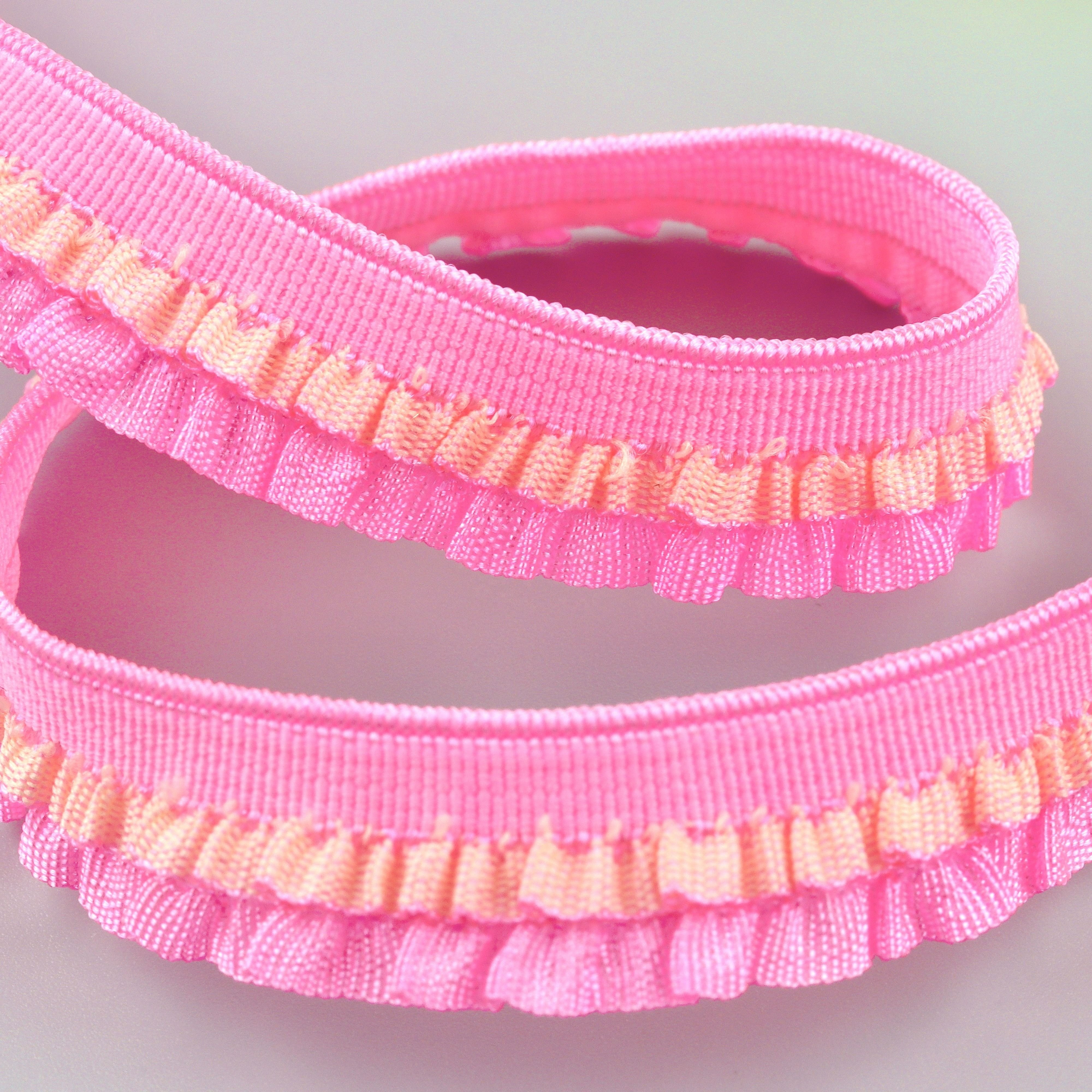 Wholesale of double layer agaric elastic lace woven belts for clothing decoration with elastic bands by factories