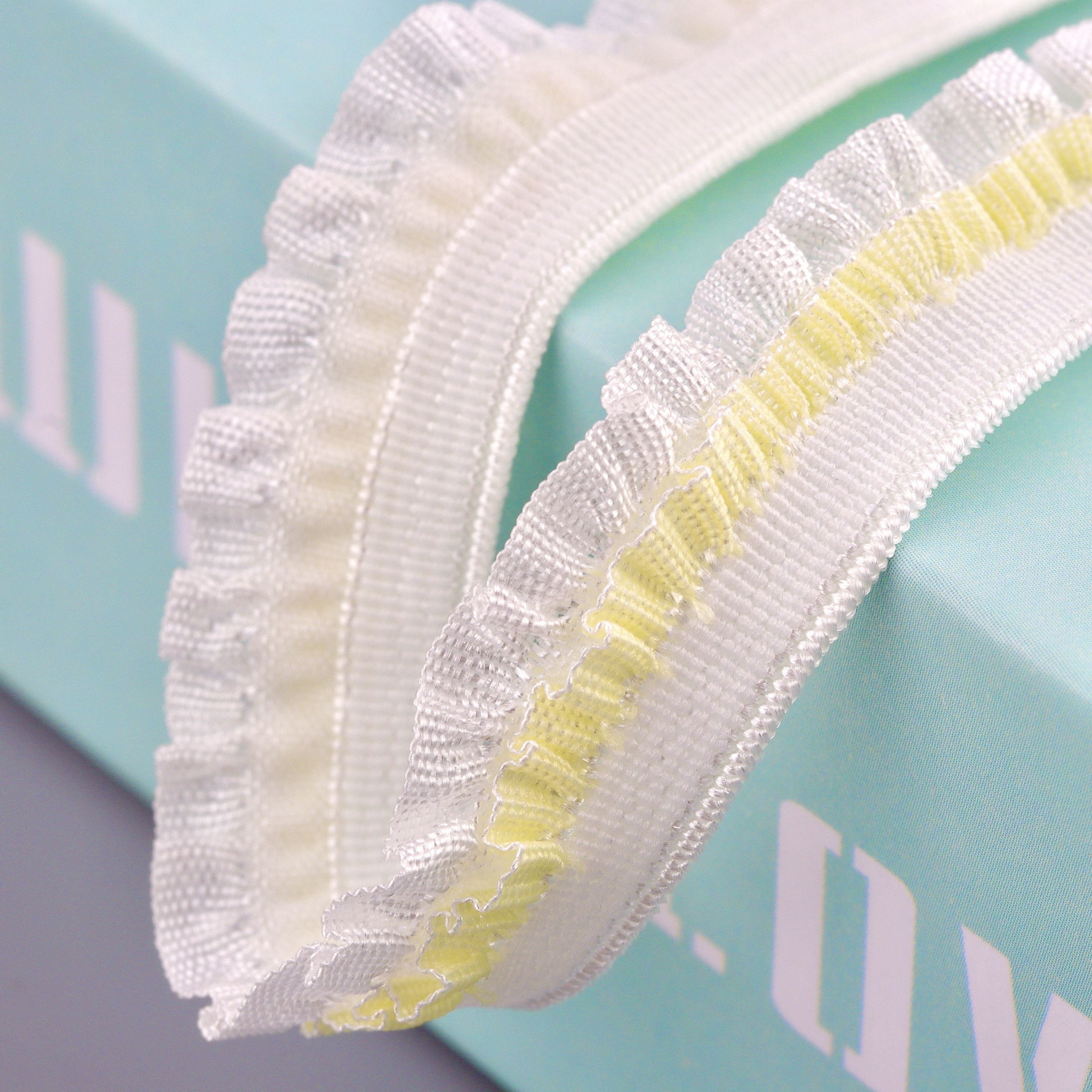 Wholesale of double layer agaric elastic lace woven belts for clothing decoration with elastic bands by factories