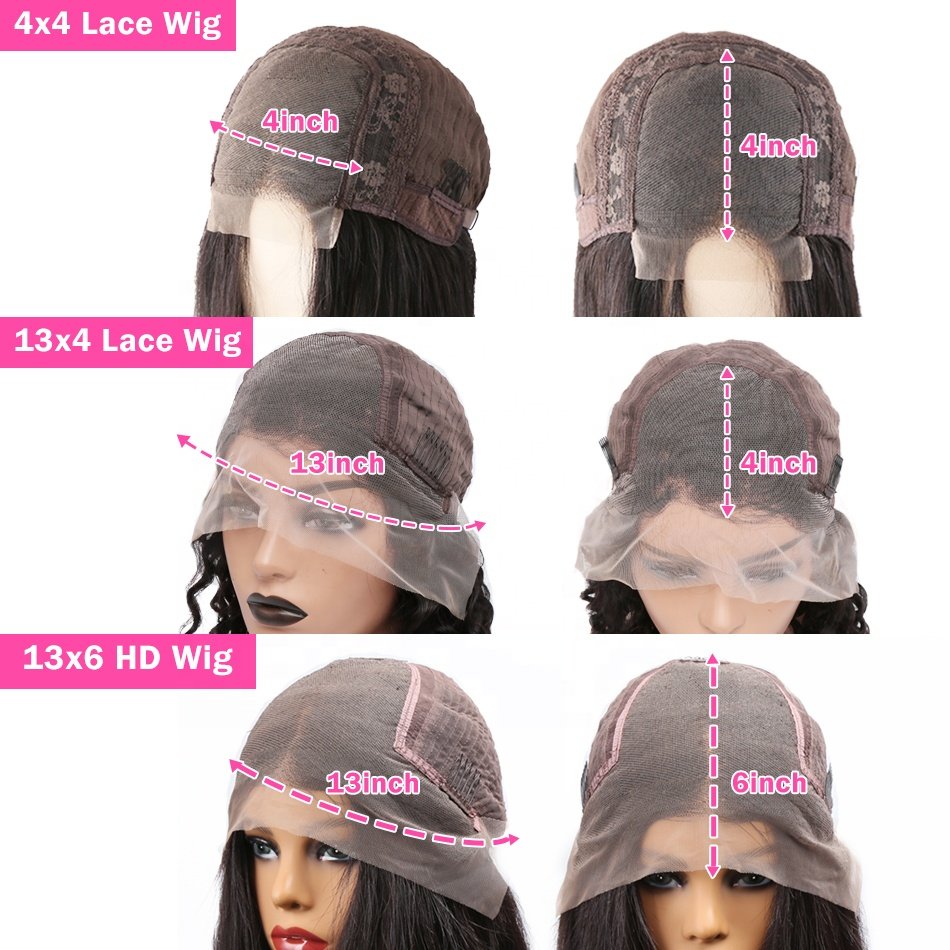 Deep Curly Glueless Natural HD Full Lace Human Hair Wig for Black Women Raw Human Hair Wigs HD Lace Water Wave Wig