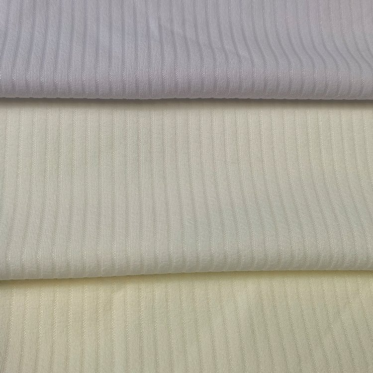 Hot selling 260gsm knit polyester spandex rib stretch crepe fabric for fashion wear