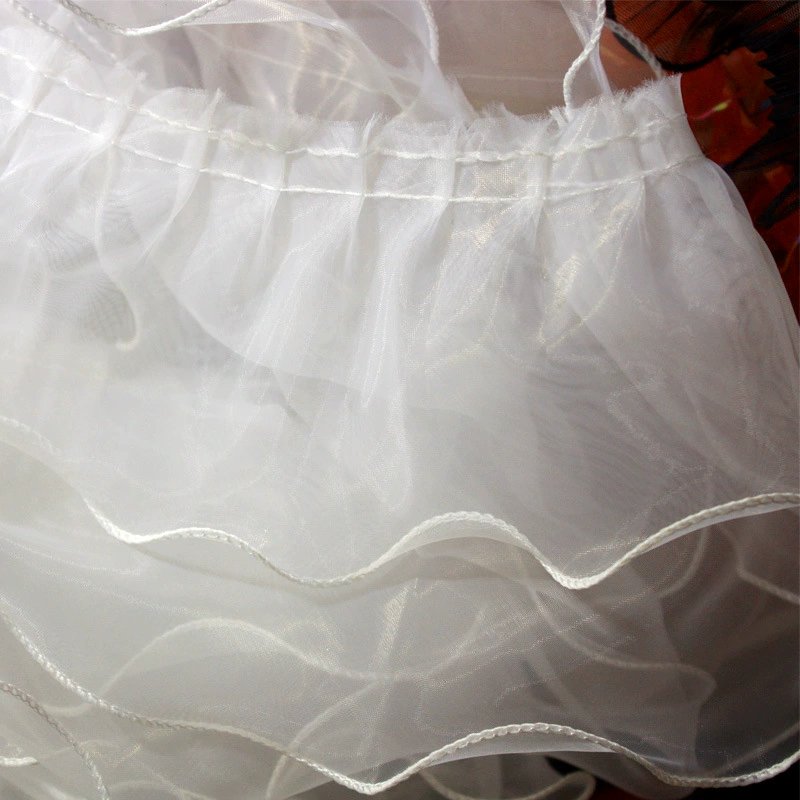 Stock 16cm Pleated Ruffle Ribbon Organza colorful lace double deck for DIY clothing crafts Doll party wedding dress