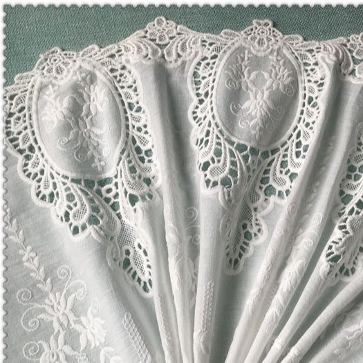Wholesale High Quality Newly African Tulle Mesh Wide Cotton Embroidery Fabric Lace For Garment