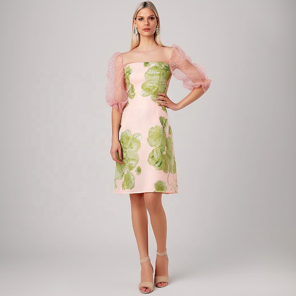 Custom OEM Girls Summer Evening Sexy Elegant Fashion Long Floral Woman Dresses Party Midi Dress For Women 2024