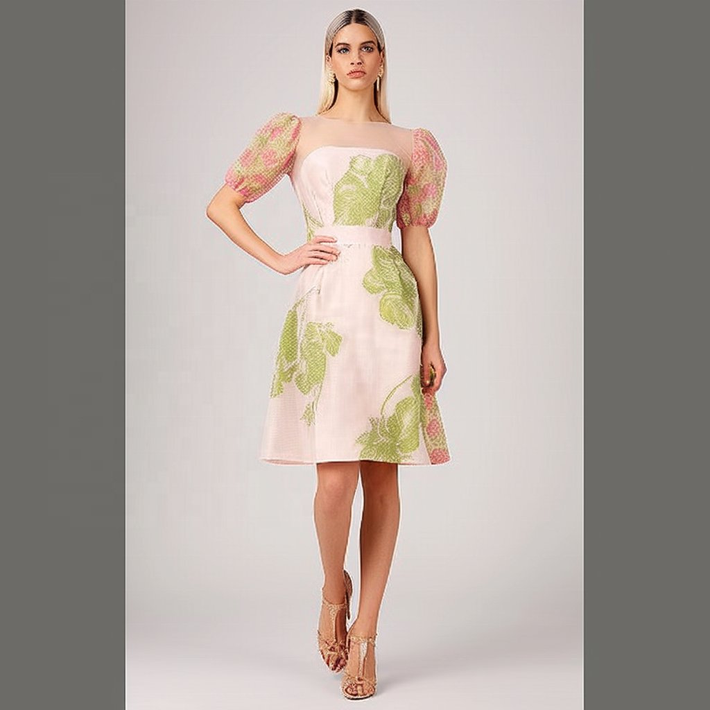 Custom OEM Girls Summer Evening Sexy Elegant Fashion Long Floral Woman Dresses Party Midi Dress For Women 2024