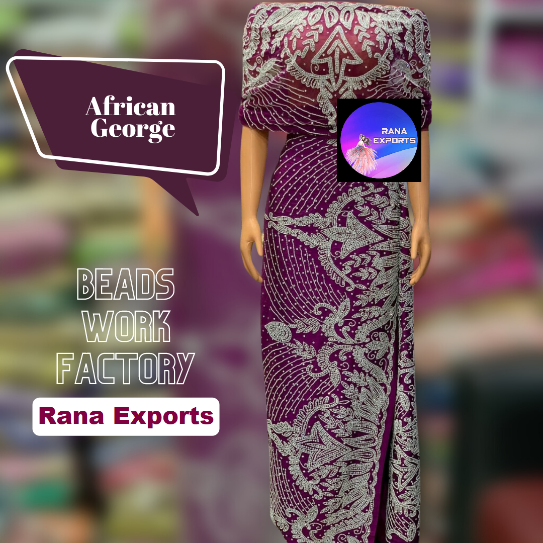 Direct factory supply apparel accessories handmade embroidery fabric for wedding wear dress fabric for sale