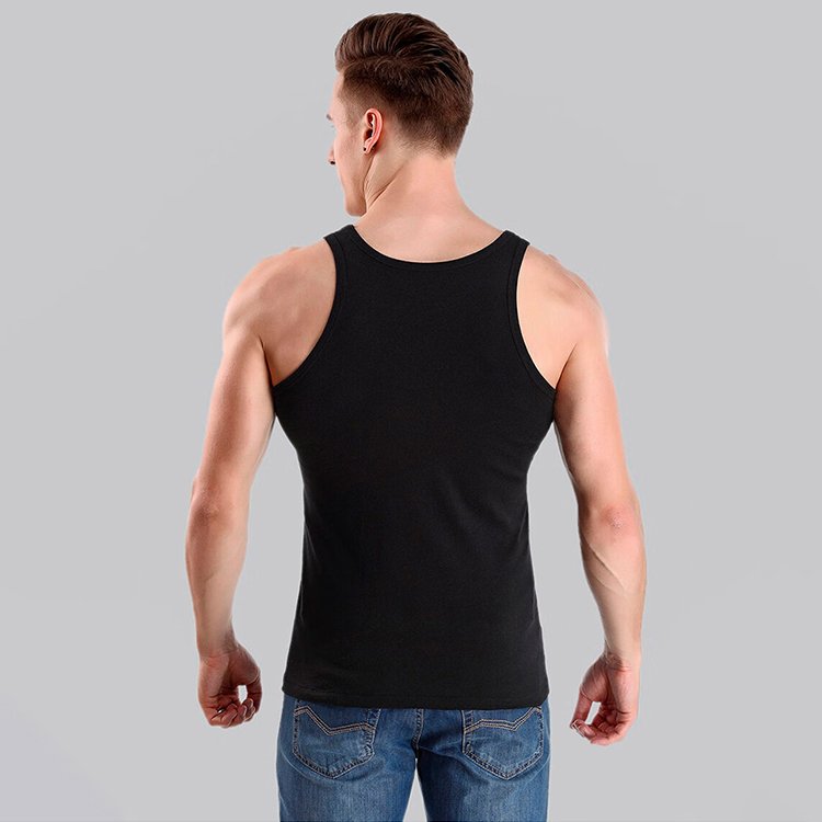 Men Gym Sportswear Gym Wear Shirt Tank Top Vest 100%Cotton Man Tank Top Men Sleeveless T-Shirt