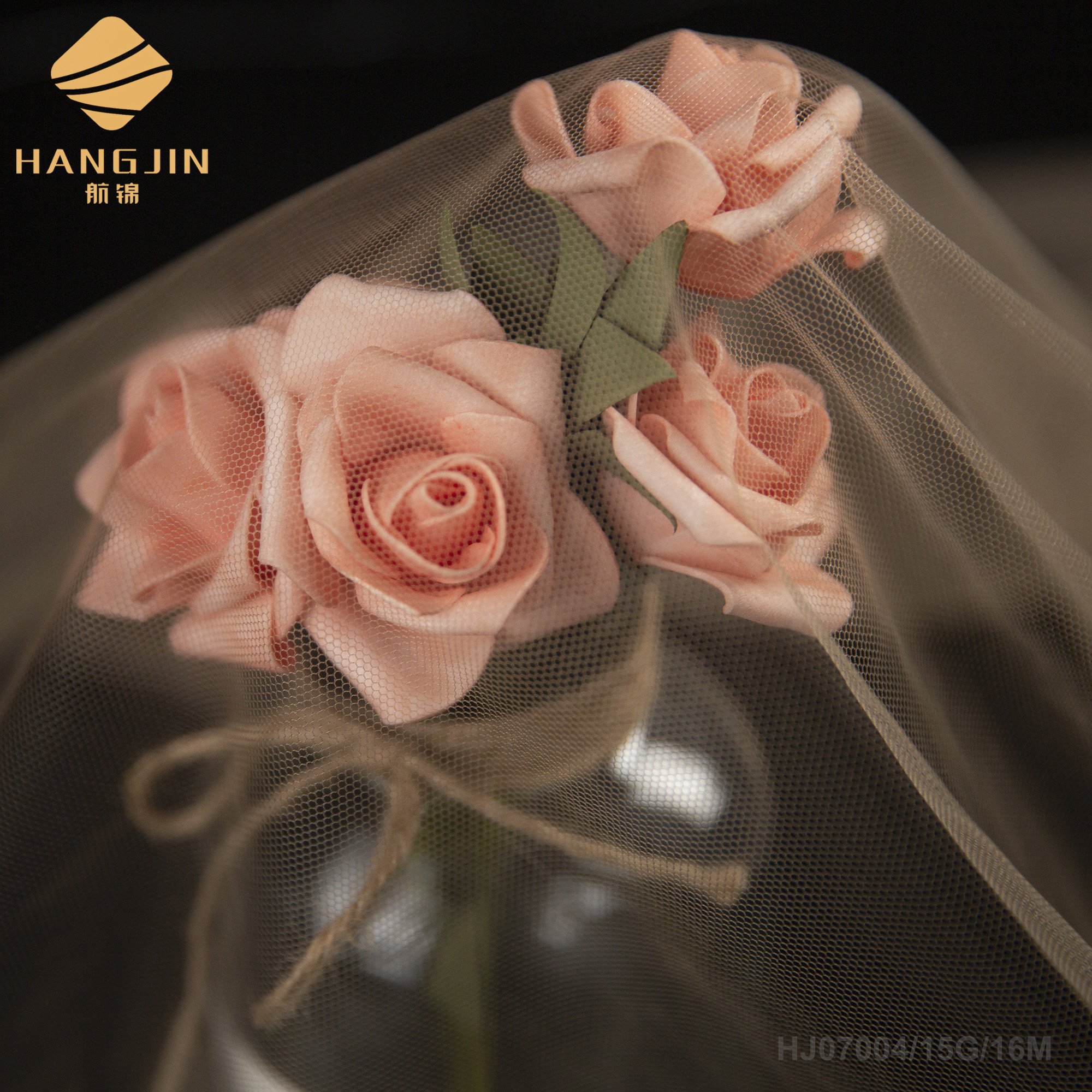 Best Quality 100% NYLON High-end Bridal Mesh Net Tulle Fabric for Embroidery Lace Wedding Dress Party Decoration HJ07004