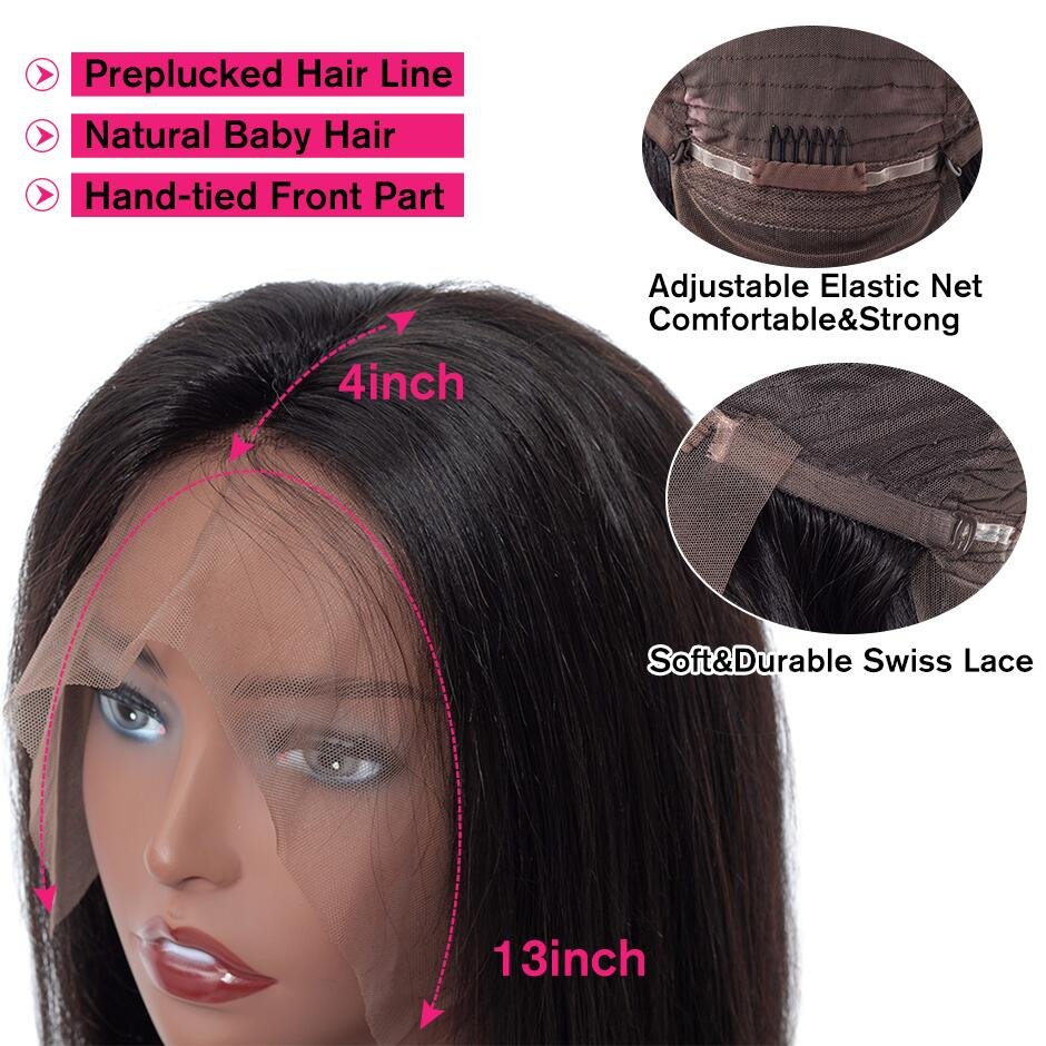 Ginger 100% brazilian natural vendors colored lace front wigs wholesale raw indian hair human wigs pre plucked with baby hair