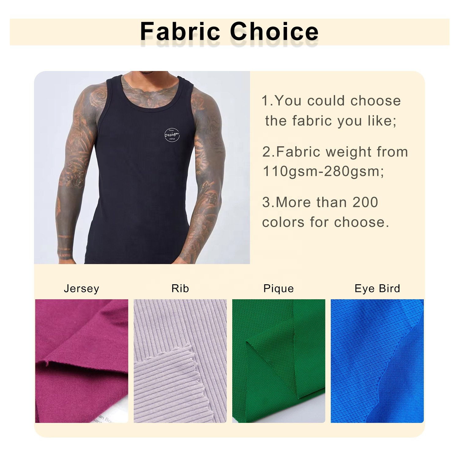 JL2405A Bulk Wholesale Men'S Ribbed Tank Tops Custom Gym Stringer Ribbed Cotton Tank Top For Men