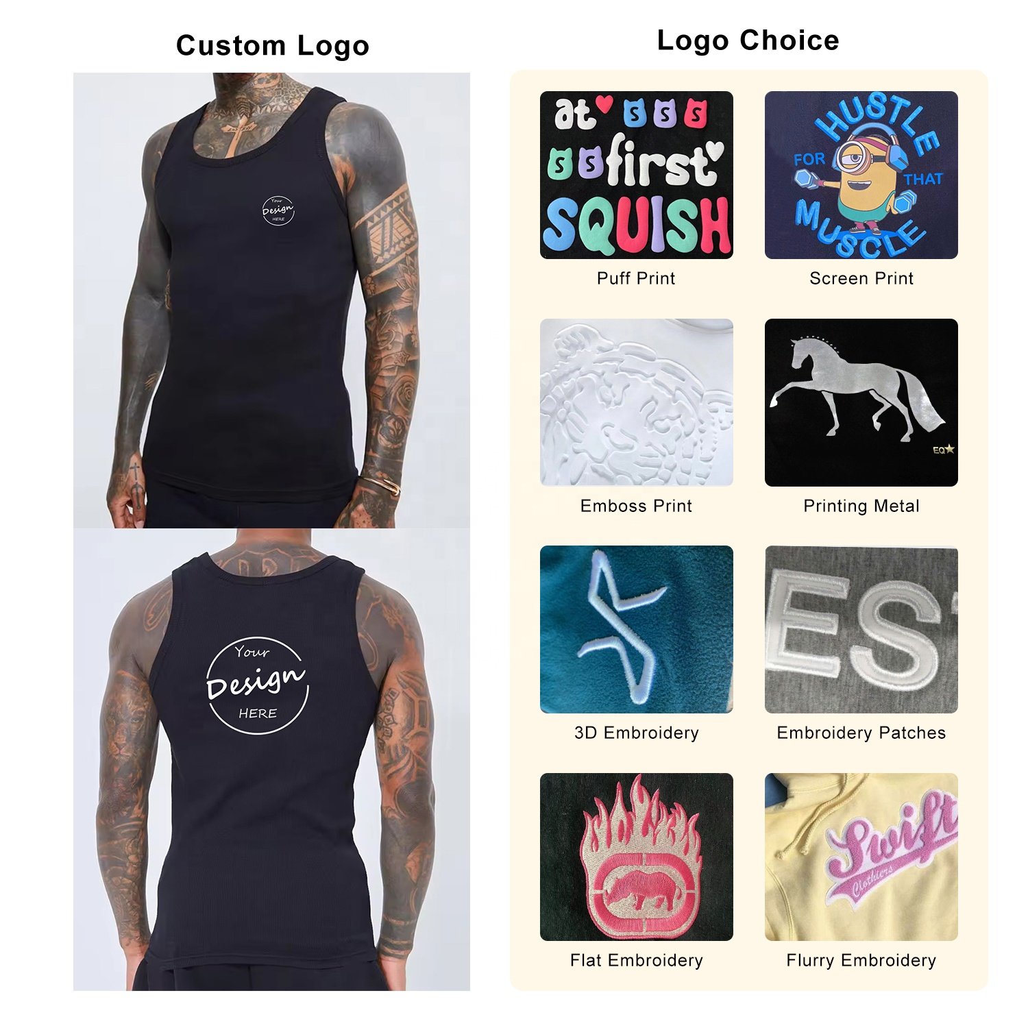 JL2405A Bulk Wholesale Men'S Ribbed Tank Tops Custom Gym Stringer Ribbed Cotton Tank Top For Men