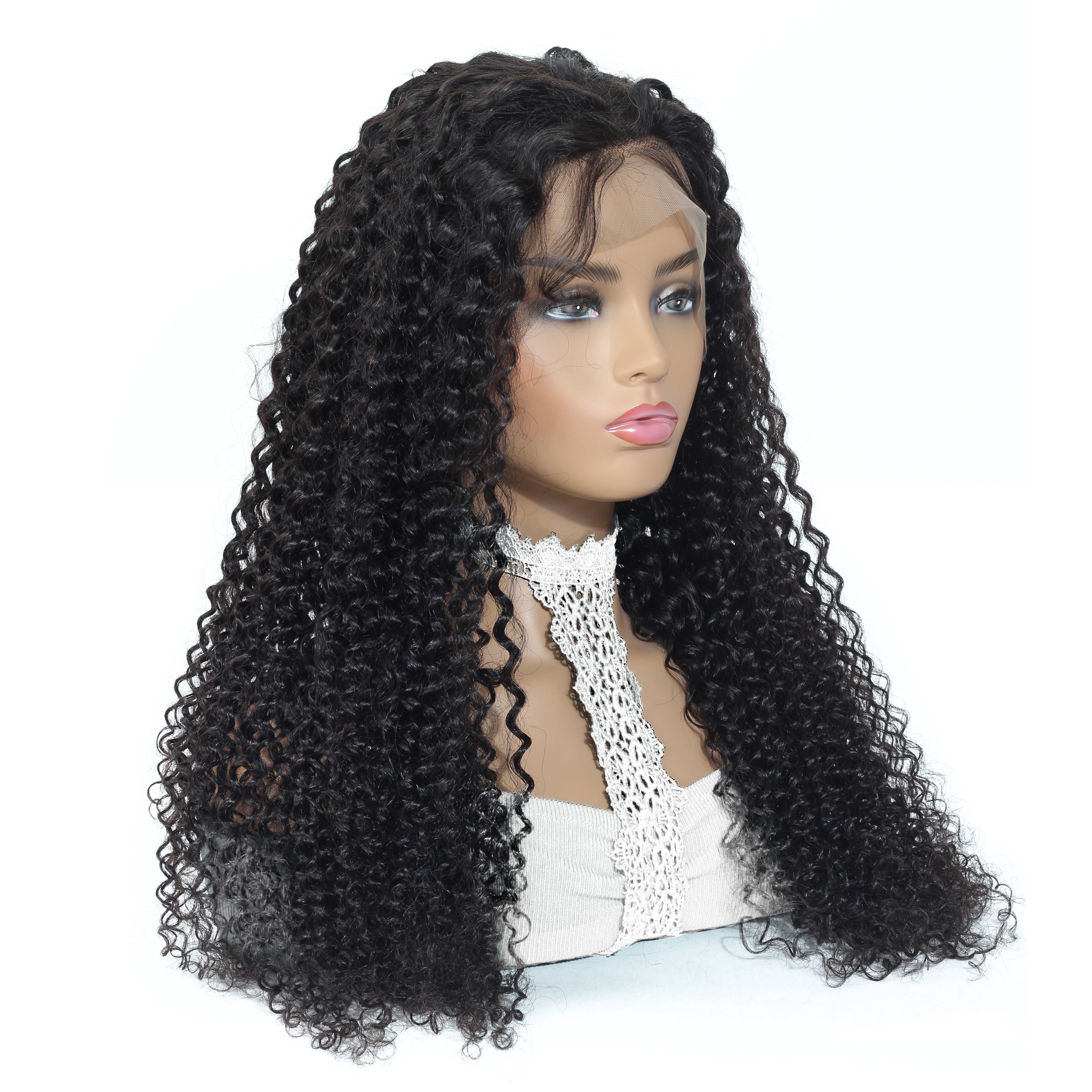 Pre plucked Human Hair Wig Brazilian Remy 13x4 Lace Front Human Hair Wigs For Women Kinky Curly Lace Front Wig With Baby Hair