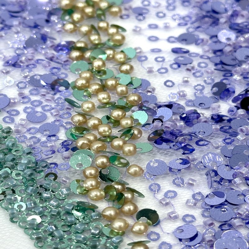 ZSY Crystal Sequins Bridal Luxury Embroidery Beads Wedding Tulle White 3D flowers handmade Beaded Lace Fabric