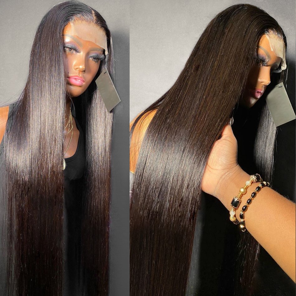 Vendor 13*4 Transparent Swiss Lace Front Wig ,Glueless Human Hair Lace Frontal Wig, Brazilian 100% Virgin Full Lace Wig