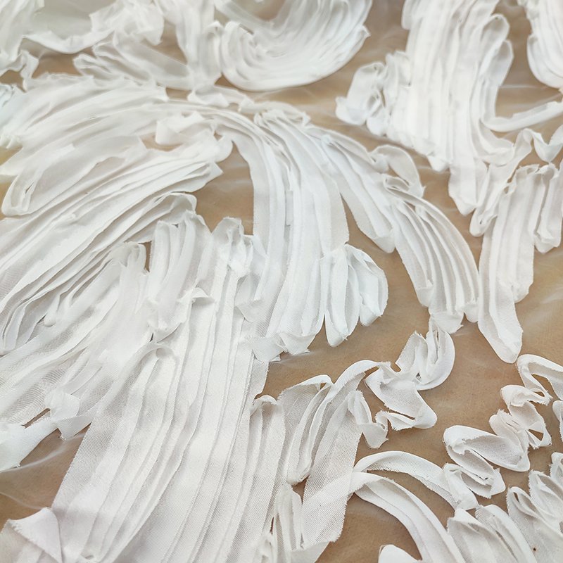 Lace Fabric Made from Nylon and Cotton with High Quality for Use