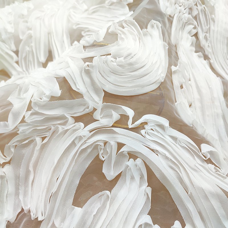Lace Fabric Made from Nylon and Cotton with High Quality for Use