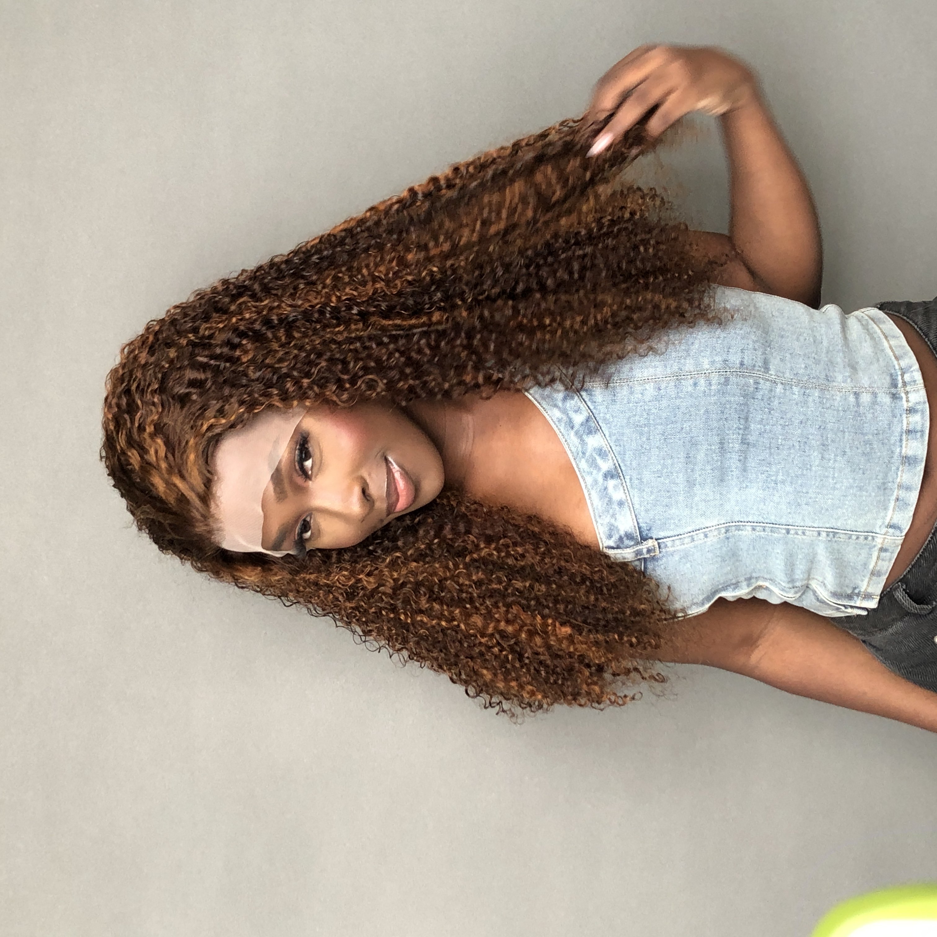 High End Super Double Drawn 350% Density Lace Frontal Wigs Pixie Curly Wig Black Women Long Length Transparent Lace Swiss Lace