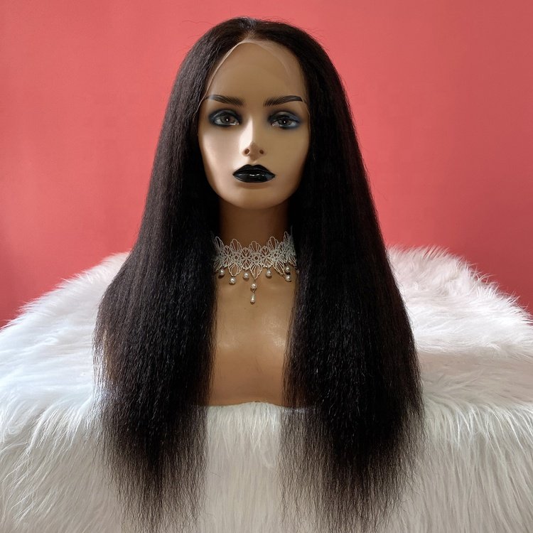 Transparent Swiss Lace Natural Scalp Wigs Pre Plucked Glueless Full Lace Wigs Bleached Knots, Full Lace 100% Human Hair Wig