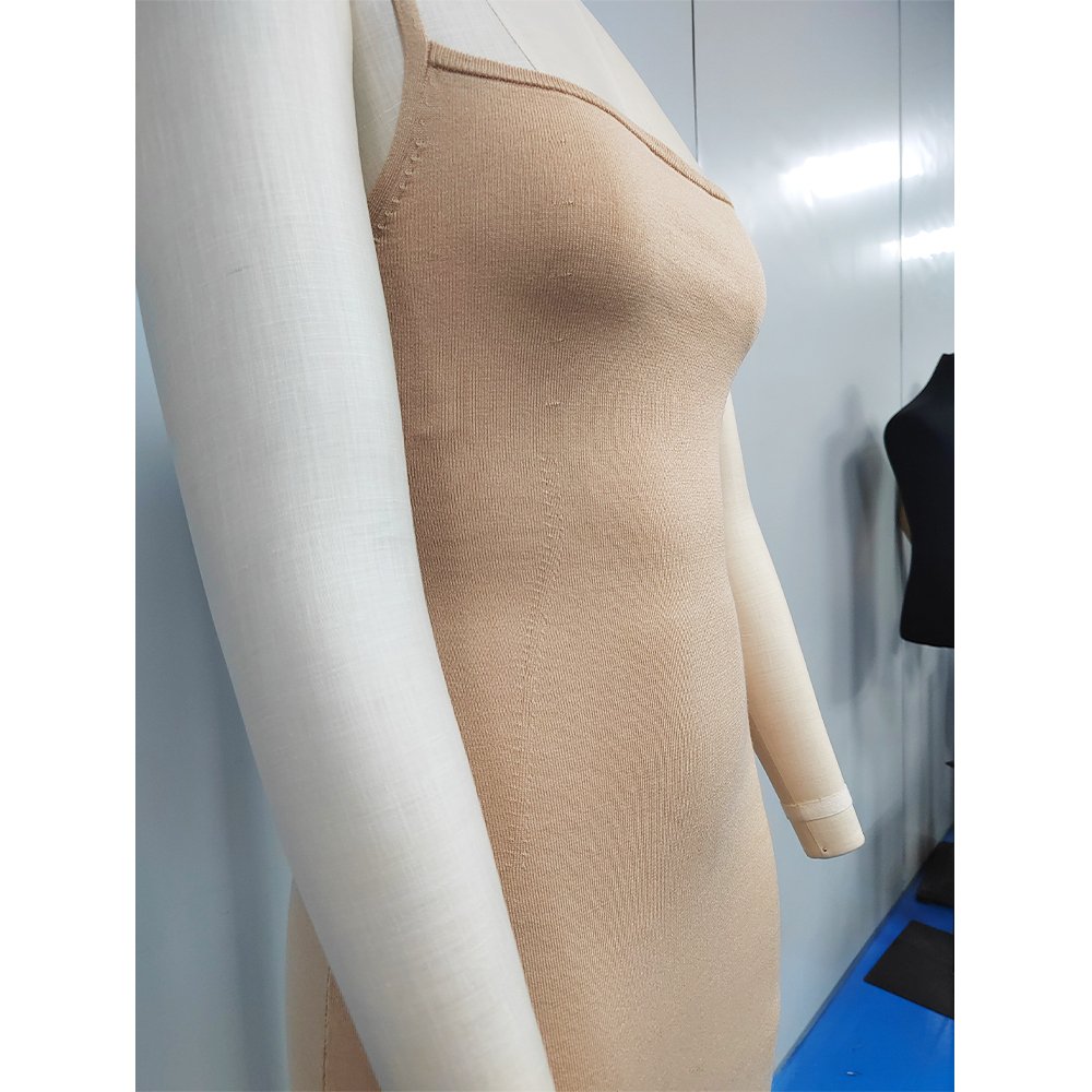 Custom Sweater Dresses Brown Fall Lady Elegant Casual Long Sweater Bodycon Dresses Women Sexy Ribbed Dress