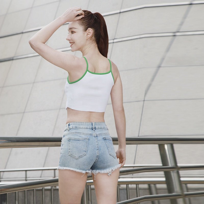2023 Summer woman tops fashionable sexy women's blouses & shirts ladies tank tops de mujer plain custom crop top for women 2022