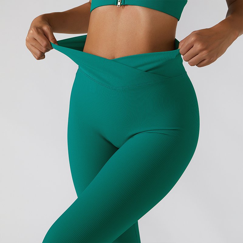 Lcool high quality gym wear set Zipper athletic wear fitness Gym Clothing 3 piece yoga sets ribbed activewear set