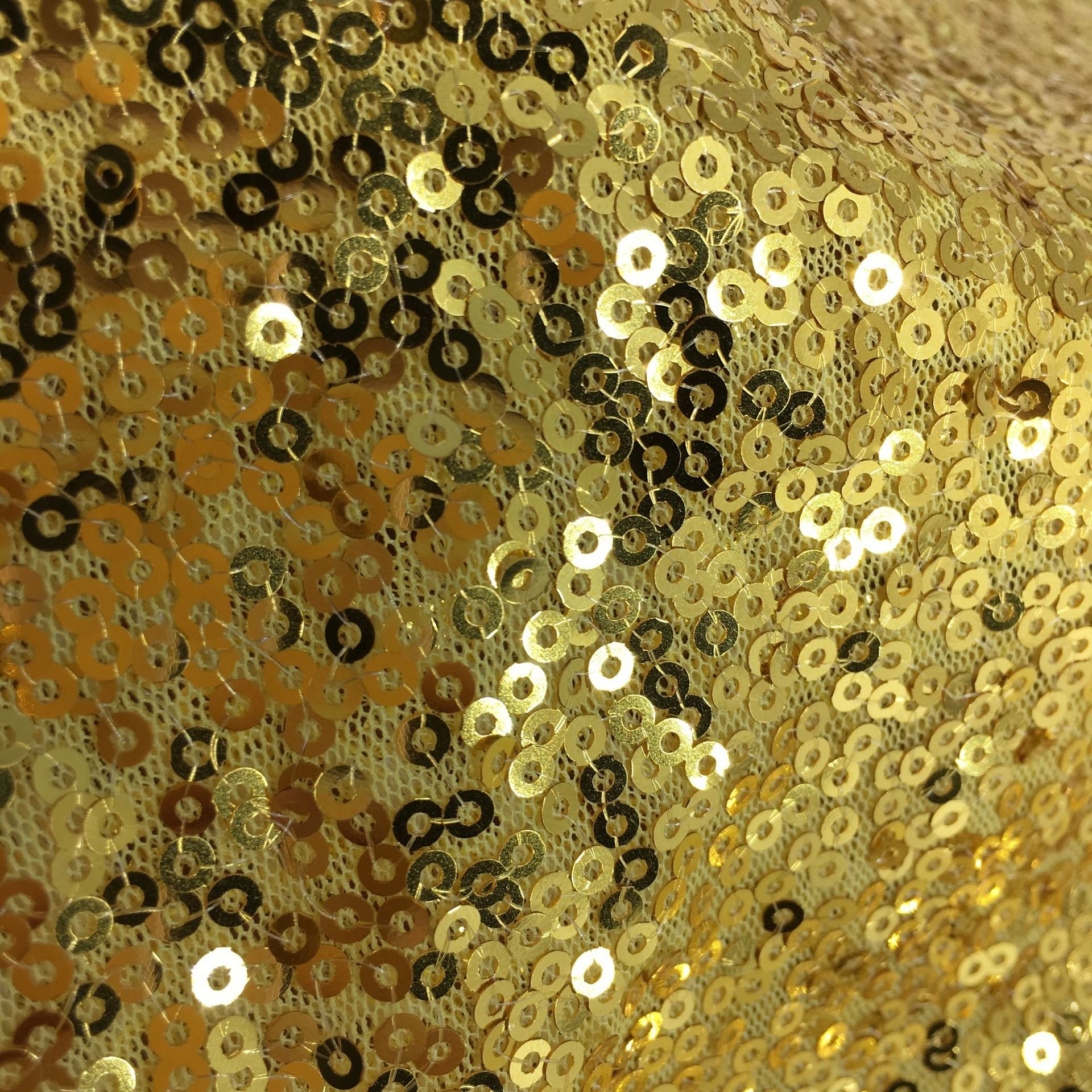 Sequin Embroidery Fabric FDY Dense sequin fabric tablecloth clothing wedding dress 3mm beaded fabric can be DIY sequin