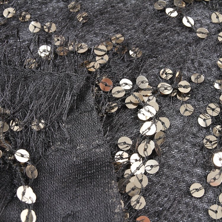 Popular feather punch luxurious sequins embroidery fabric beaded lace fabric for women dress