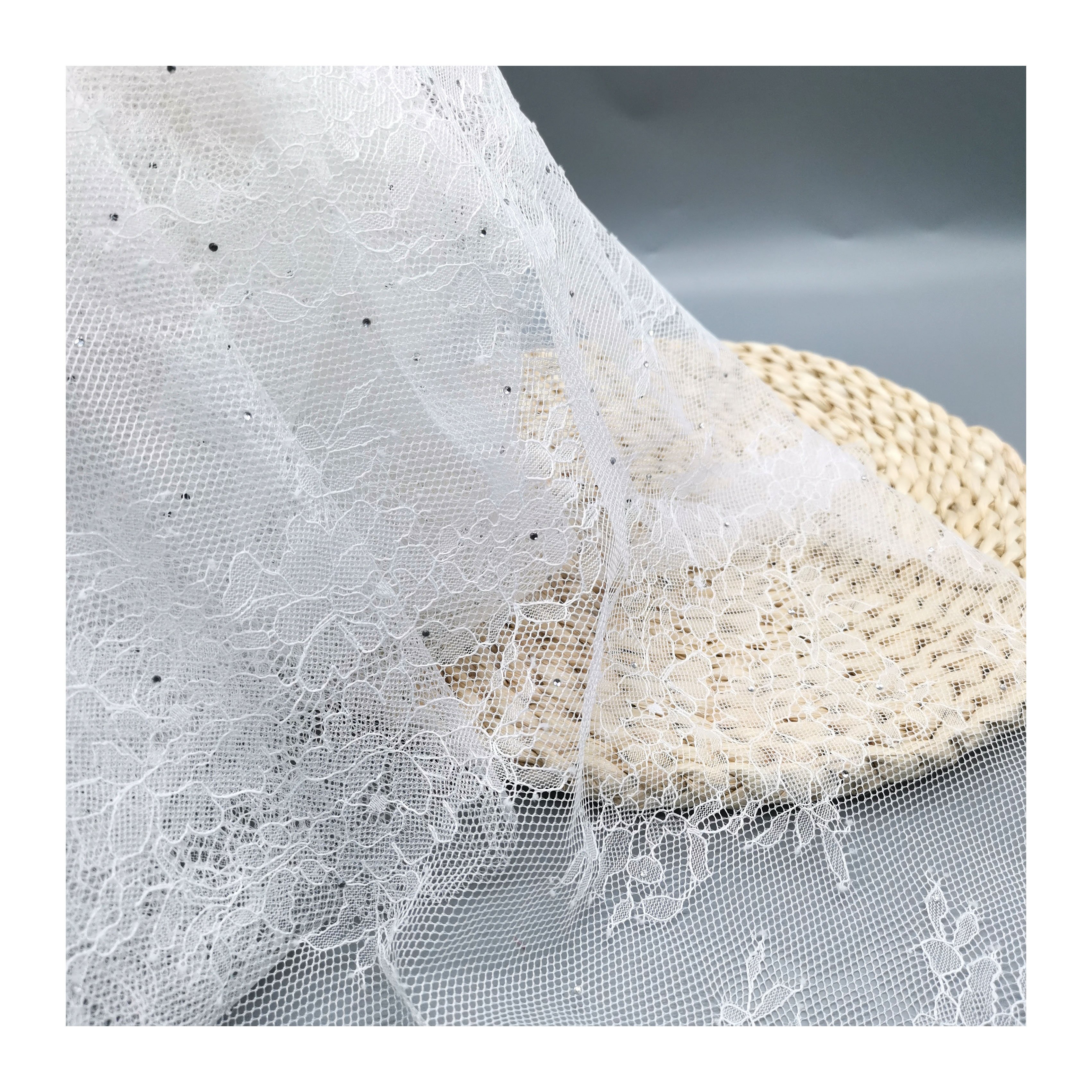 Sequined Lace Fabric