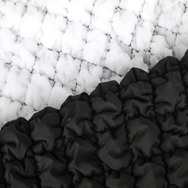 Embroidered fabric 300Tspring yarns cloud fold luggage embroidery fabric quilting quilting clip cotton stretch embroidery fabric