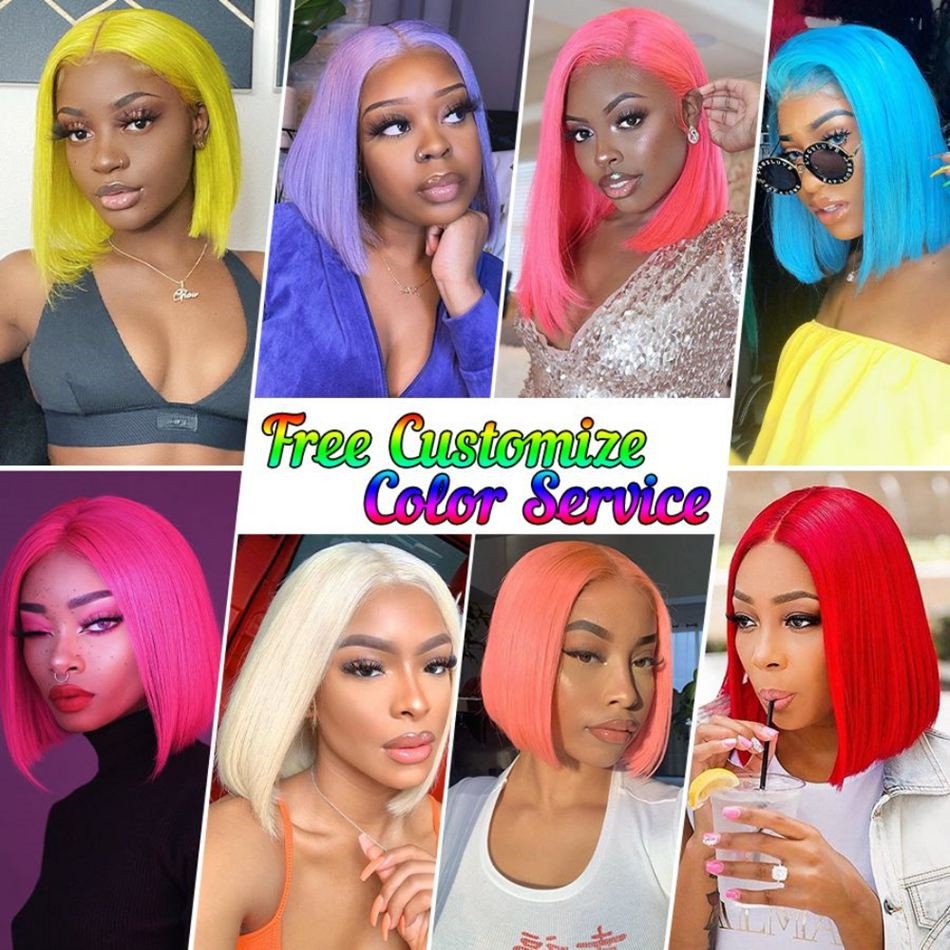 613 Blonde Short Bob Wigs Human Hair Lace Front Brazilian Cheap 613 13x6 Hd Lace Frontal Wig Raw Human Hair Wigs For Black Women