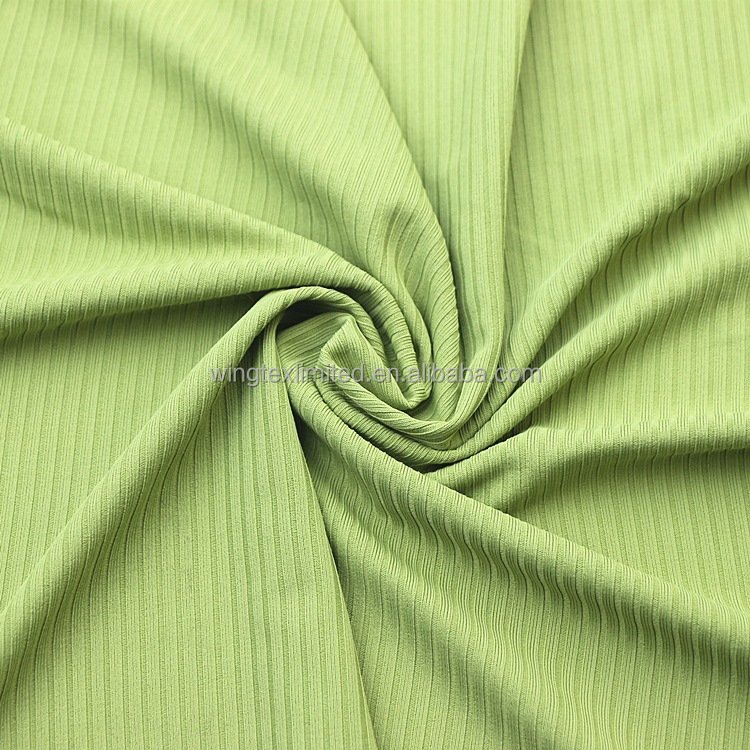 Wingtex Hot Sale Polyamide Spandex Knitted Rib Fabric for Yoga Wear