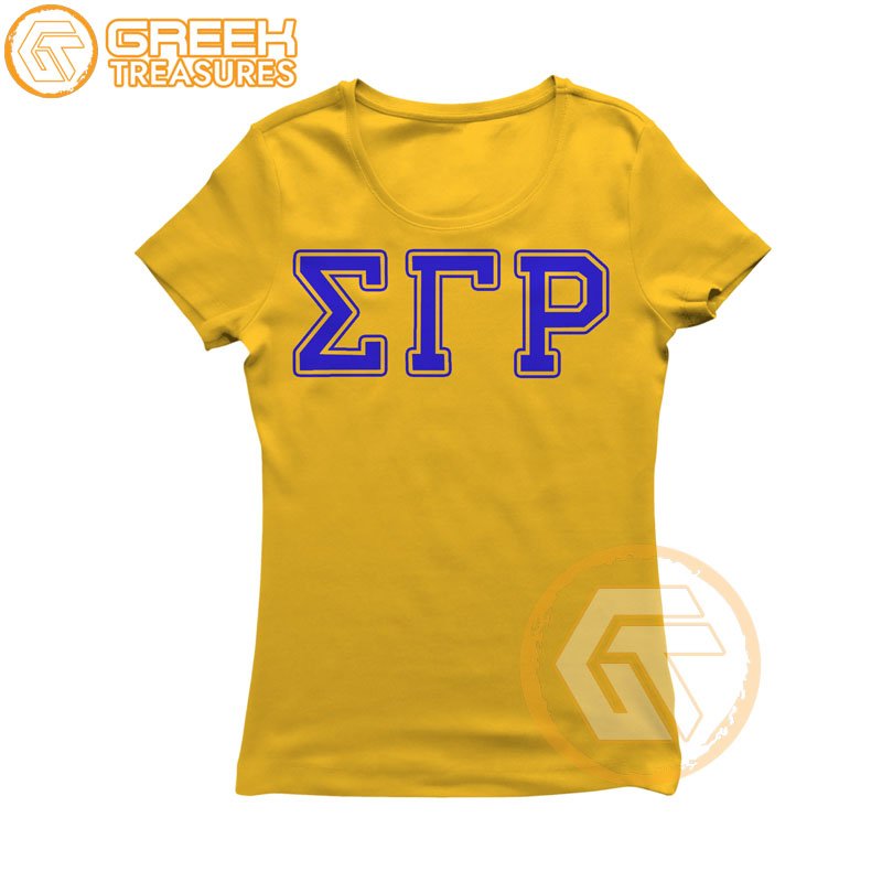Customized Sigma Gamma Rho Women T-Shirt Sorority Apparel Cotton Jersey High Quality Breathable T shirt Women Greek Apparels