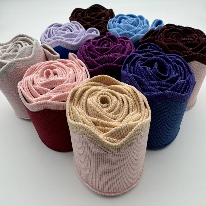 Factory supplier custom rayon nylon ribbed cuffs