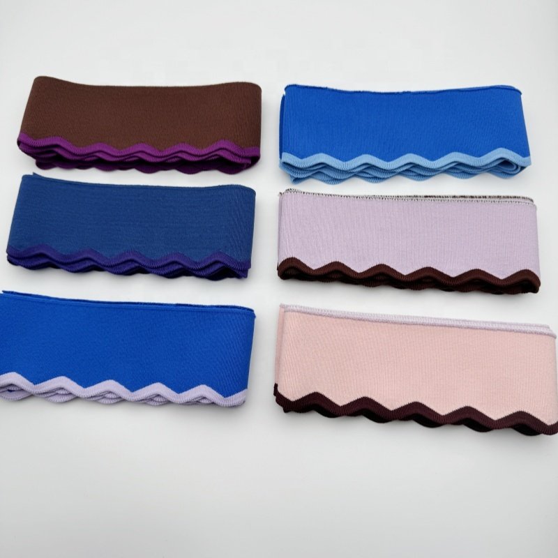 Factory supplier custom rayon nylon ribbed cuffs