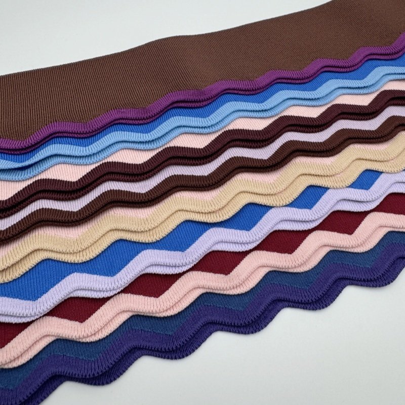 Factory supplier custom rayon nylon ribbed cuffs