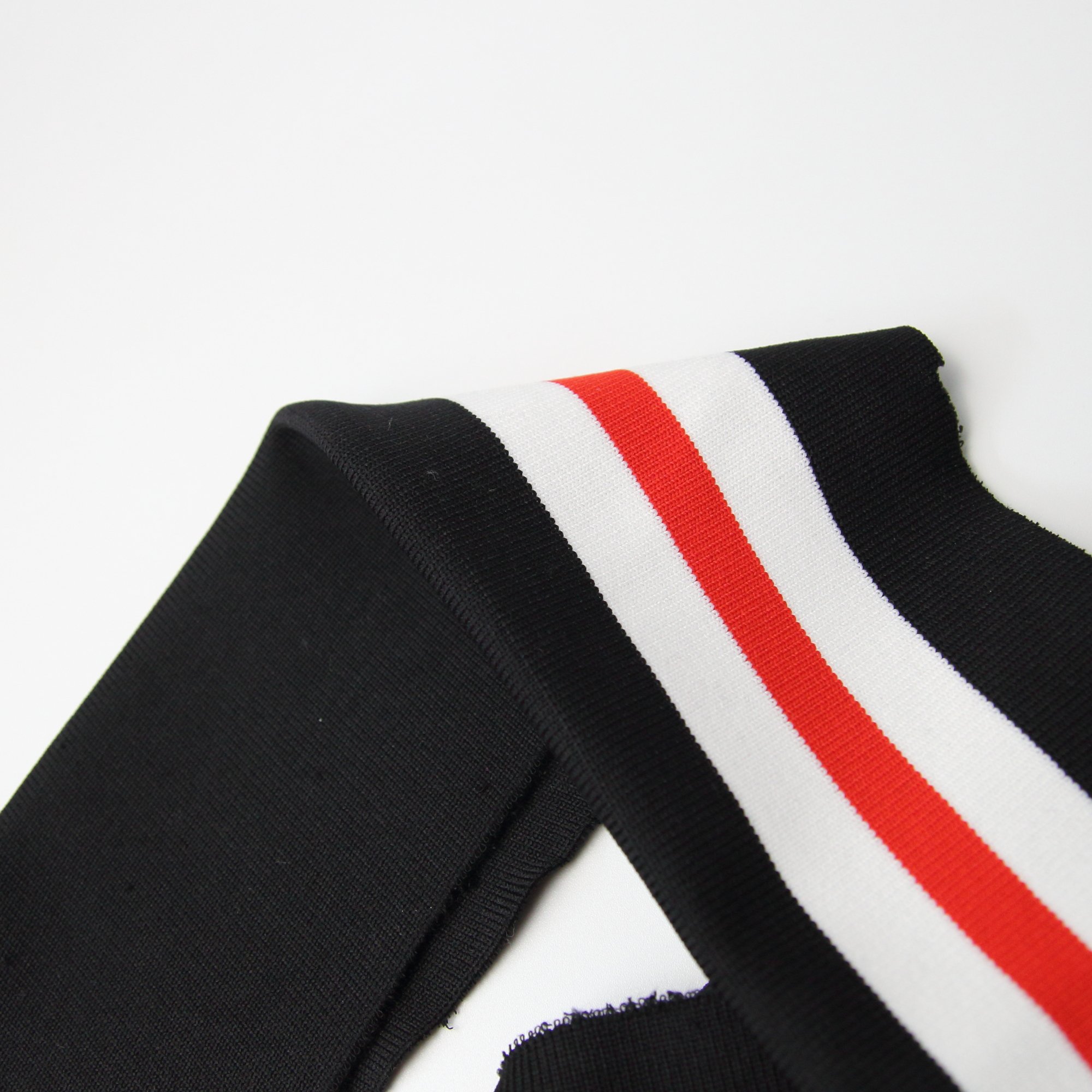 Fashion rib knitted fabric classic cotton spandex details