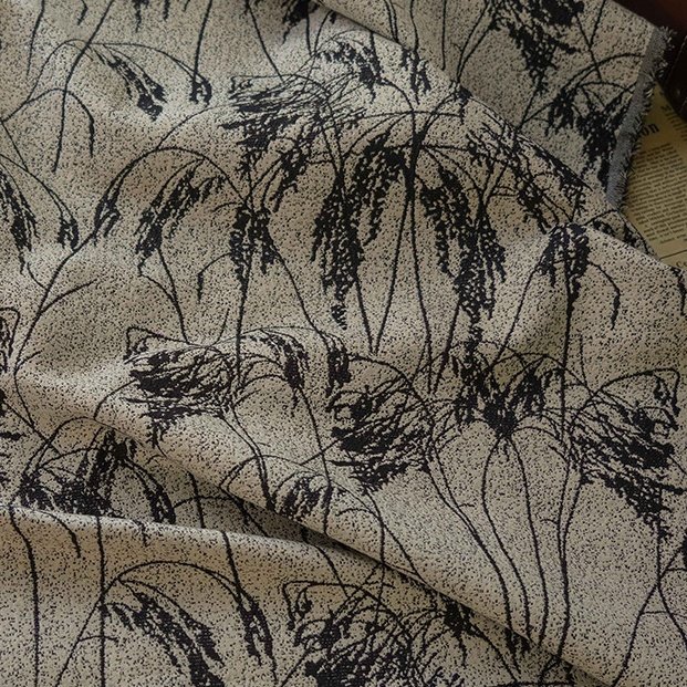 100% polyester luxury floral embroidery texture interior decoration brocade jacquard dress fabric