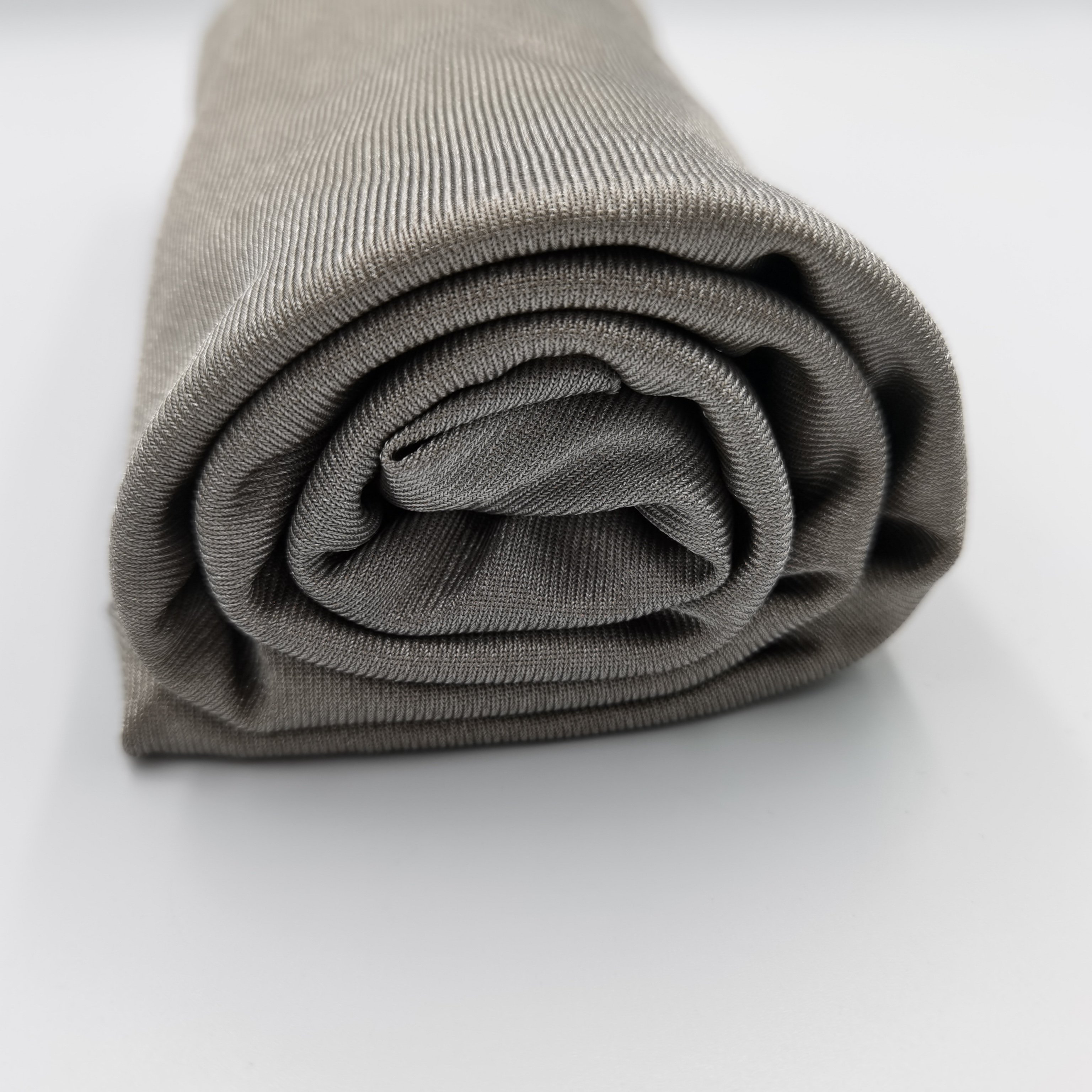 100% silver fiber wearable knitted conductive EMF fabric