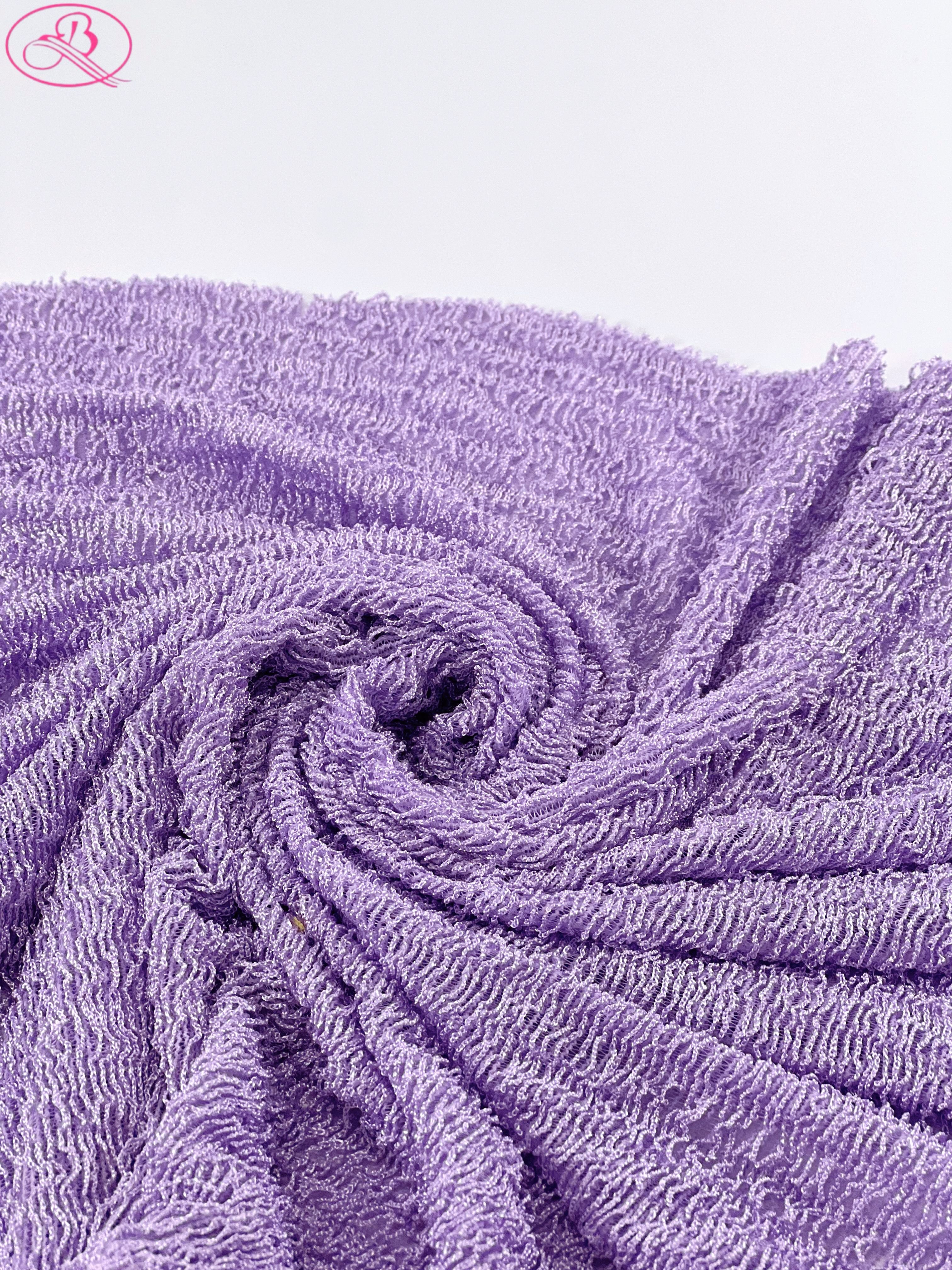 90%Polyester10%Spandex 4 Way Stretch jersey ribbed knit fabric mesh fabric for Dress Tops Swimwear Stretch Knitted Mesh Fabric