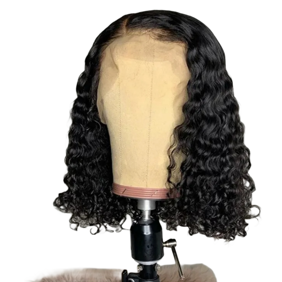 High Feedback Various Different Curly bob Wig For Black Women Wholesale Wigs Human Hair Lace Front Wigs