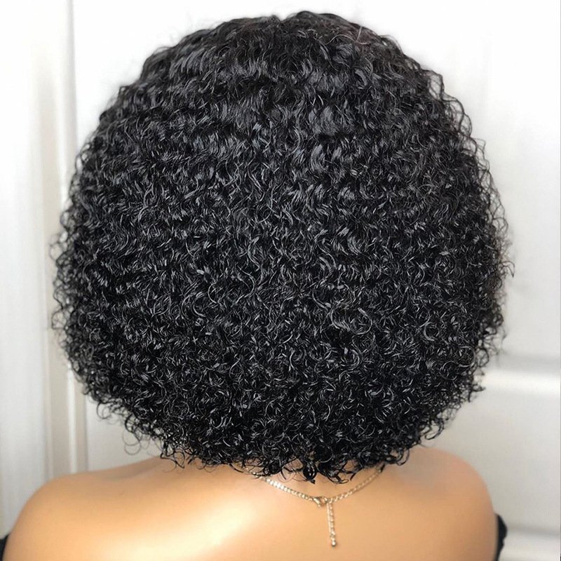 High Feedback Various Different Curly bob Wig For Black Women Wholesale Wigs Human Hair Lace Front Wigs