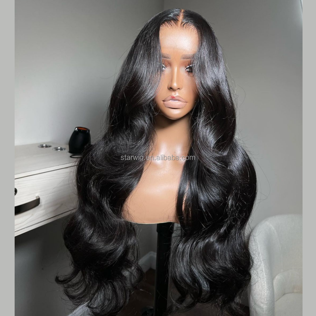 STARHAIR Hi-Q 13x6 Lace Frontal Wig Vendor Wholesale Raw Vietnamese Hair Wig for Black Women Glueless Lace Front Wig Human Hair
