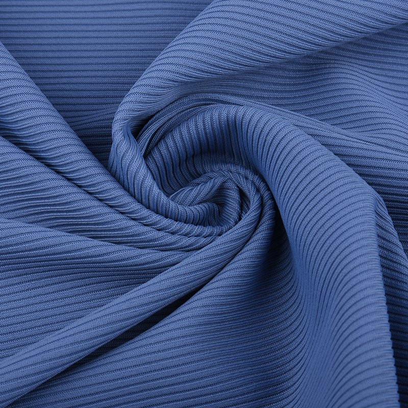 Factory Wholesale 88 nylon 12 spandex 4way stretch knit nylon spandex athletic rib fabric for tshirt sportswear jogging
