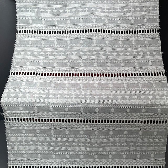 TUTON Top Quality Custom Wholesale TC Cotton Guipure French Lace Embroidery Fabric For Dress